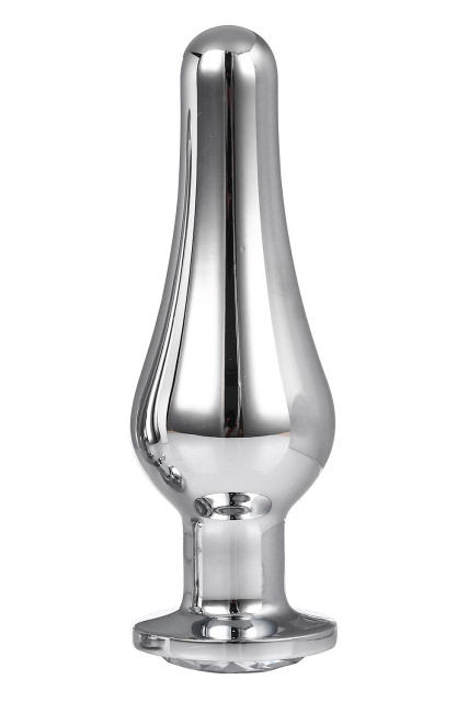 Dreamtoys Gleaming Love Pleasure Plug - Korek analny, Srebro, 12.7 cm