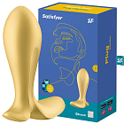 Wibrujący korek analny Satisfyer Intensity Plug, 11,3 cm (złoto)