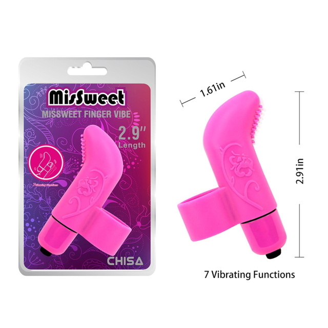 Wibrator MisSweet Finger Vibe, 7,4 cm (różowy)