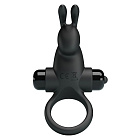 Ерекційне кільце Pretty Love Vibrant Penis Ring I, 11,3 см (чорний)