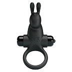 Ерекційне кільце Pretty Love Vibrant Penis Ring I, 11,3 см (чорний)