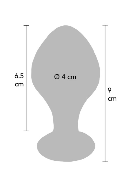 TOYJOY Brilliant Star - Korek analny, Przezroczysty, 9 cm