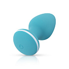 Анальна пробка Cala Azul Blanca Vibrating Anal Plug, 8,3 см (бірюзовий)