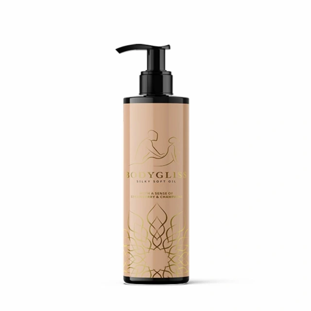 Массажное масло BodyGliss Silky Soft Oil Strawberry & Champagne, 150 мл