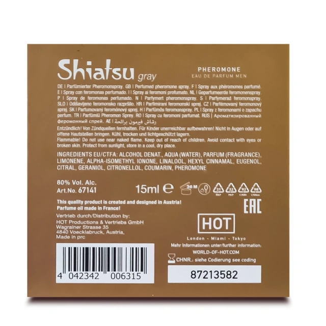 Мужские духи с феромонами Shiatsu Pheromone Fragrance Men Light Blue, 15 мл