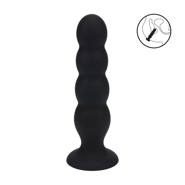 Shots Quad Rattle Liquid - Korek analny, Czarny, 16.5 cm, XL