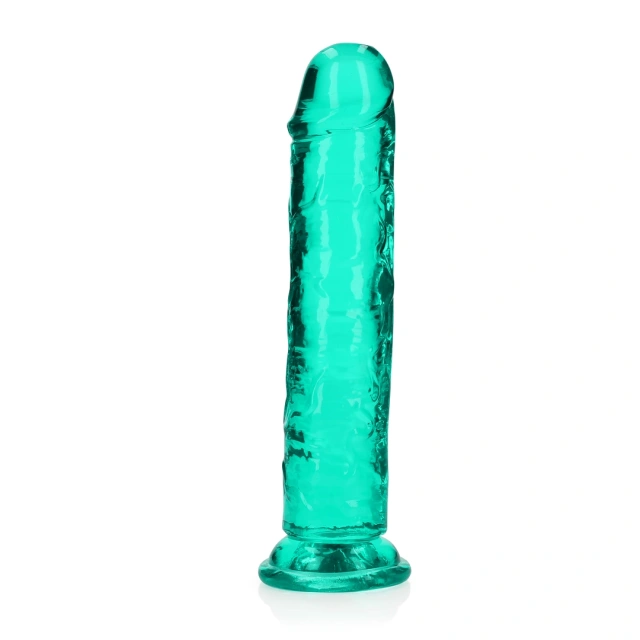 Фаллоимитатор RealRock Crystal Clear 8'', 22 см (зеленый)