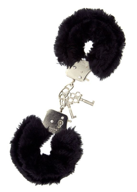 Наручники з хутром Easytoys Furry (чорний)