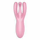 Вібратор для клітора Satisfyer Threesome 4, 14 см (рожевий)