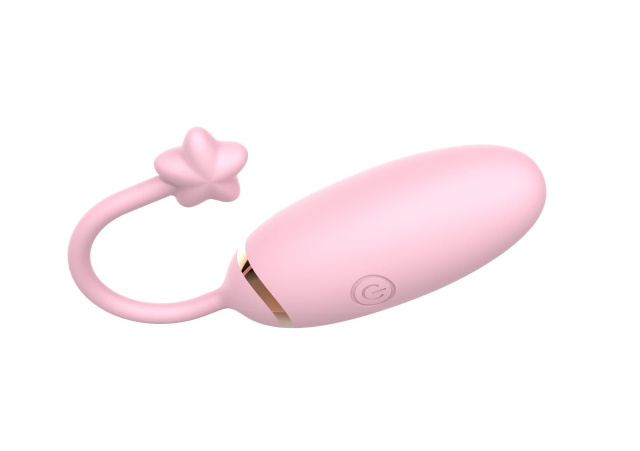 B - Series Cute Love Egg App 2.0 - Wibrujące jajko, Różowy, 8 cm
