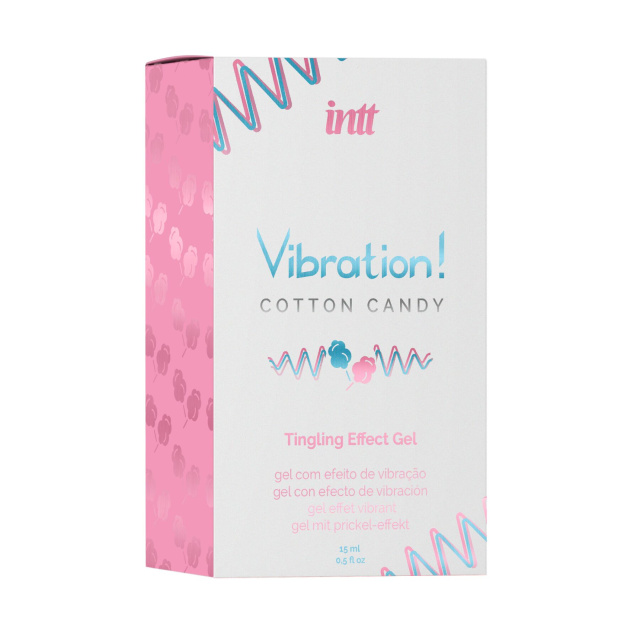 intt Vibration Cotton Candy - Płynny wibrator, 15 ml