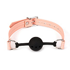 Liebe Seele Dark Candy Breathable Silicone Ball Gag - Knebel BDSM, Różowy, 46.5 cm