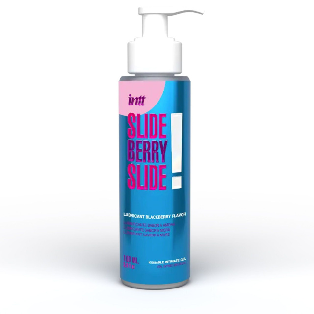 intt Slide Berry Slide! Blackberry Flavor - Lubrykant na bazie wody, 100 ml