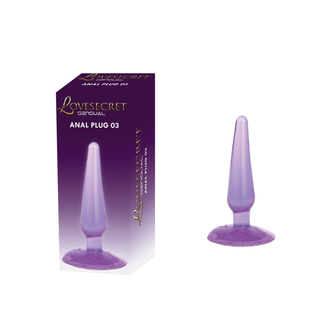 Power Escorts Anal Plug 03 - Korek analny, Fioletowy, 11 cm