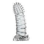 Насадка на пеніс Brave Man Penis Sleeve Crystal, 14 см (прозорий)