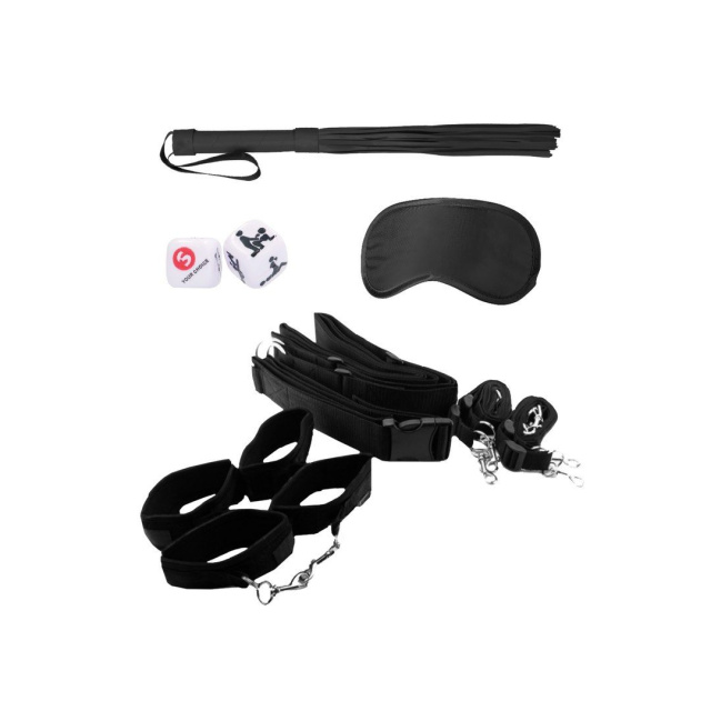 BDSM набір Ouch! Bondage Belt Restraint System (чорний)
