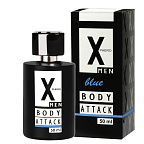 Aurora X-Phero Body Attack Blue - Perfumy męskie z feromonami, 50 ml