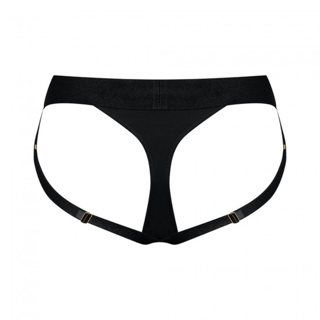 Трусы-стринги для страпона Strap-On-Me Harness Lingerie Heroine, XL (черный)
