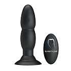 Korek analny Pretty Love RC Vibrating Butt Plug, 13,5 cm (czarny)