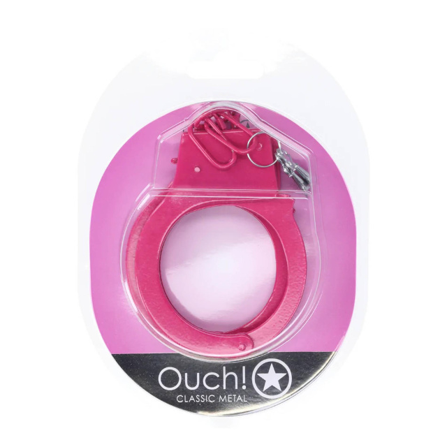 Наручники Ouch! Classic Metal Handcuffs (розовый)