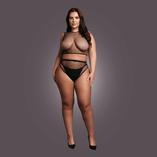 Комплект білизни Le Désir, Plus Size (чорний)
