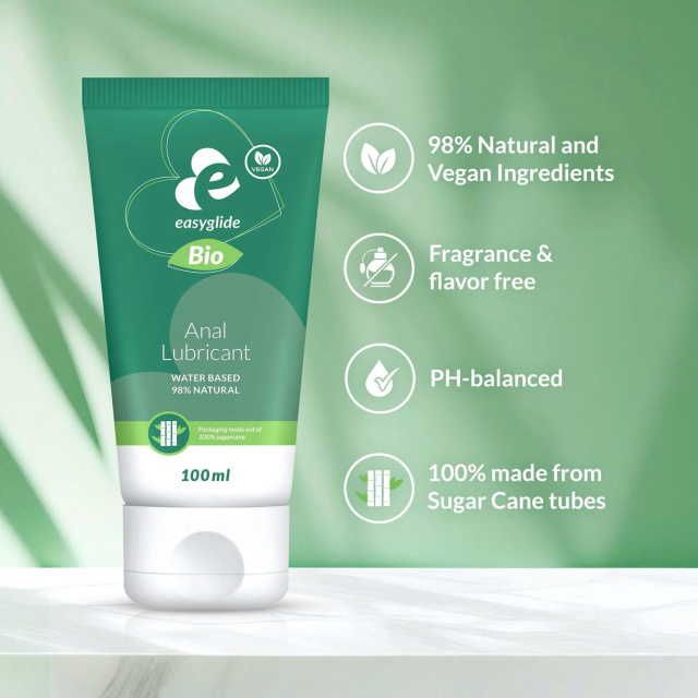 EasyGlide Bio & Natural Anal - Lubrykant na bazie wody, 100 ml