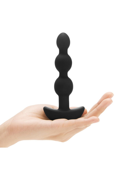 B-Vibe Triplet - Korek analny, Czarny, 13.8 cm