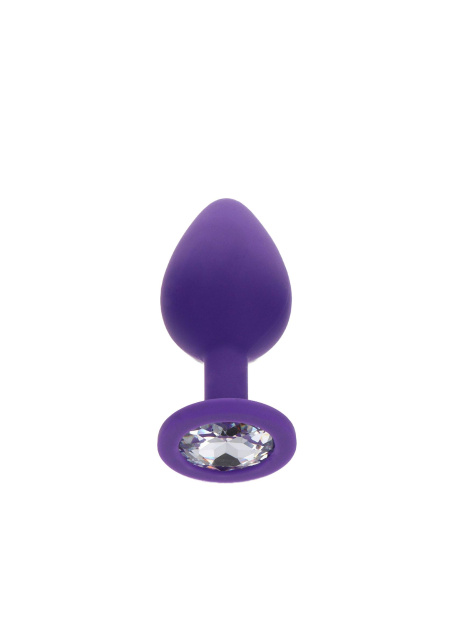 TOYJOY Diamond Booty Jewel - Korek analny, Fioletowy, 8 cm, M