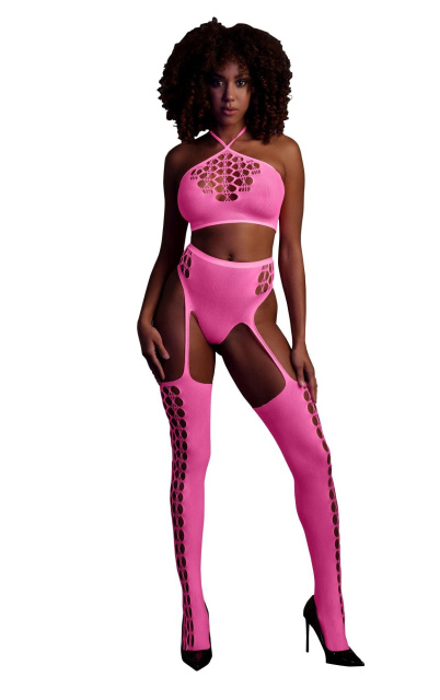 Ouch Neon - Komplet bielizny, XS/XL