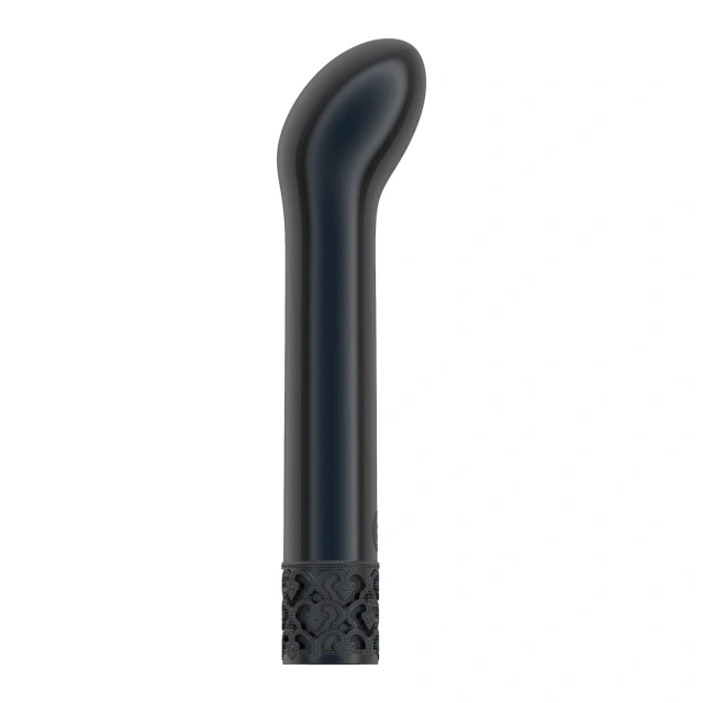 Royal Gems Jewel Gunmetal - Wibrator, Czarny, 12 cm