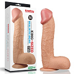Большой фаллоимитатор LoveToy Legendary King Sized Realistic, 28 см (телесный)