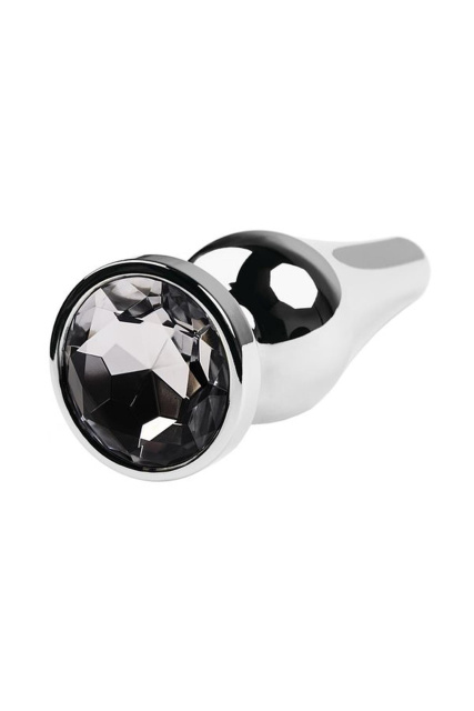 Metalowy korek analny Toyfa Metal, 10,8 cm (biały)