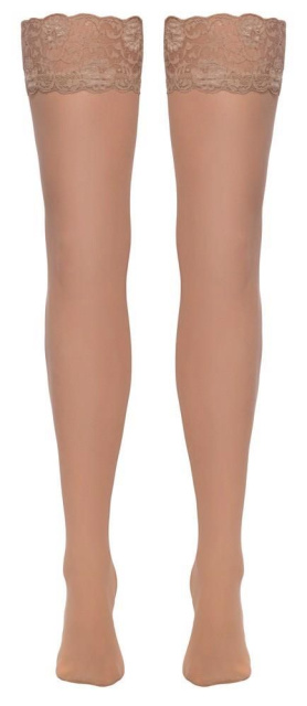 Чулки Cottelli Legwear Anclipsen, L (бежевый)