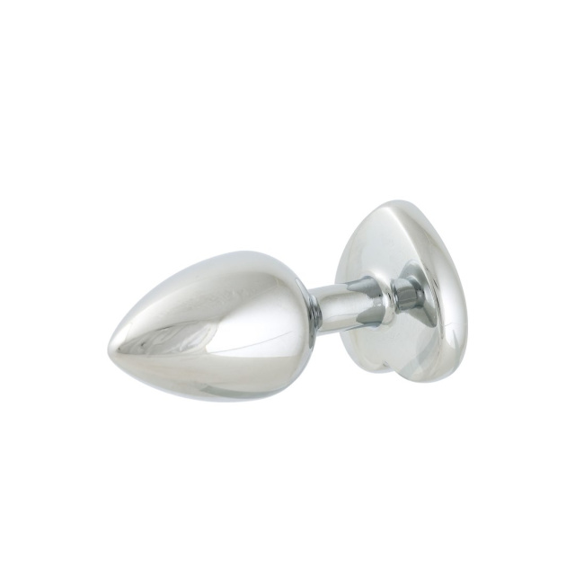 Simply Pleasure S - Korek analny z kryształkiem, Czerwony, 7 cm, S