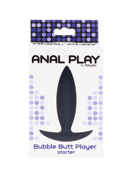 TOYJOY Bubble Butt Player Starter - Korek analny, Czarny, 10 cm