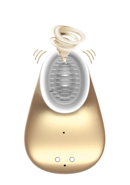 Innovation Twitch - Bezdotykowy stymulator łechtaczki, Złoto, 10.5 cm