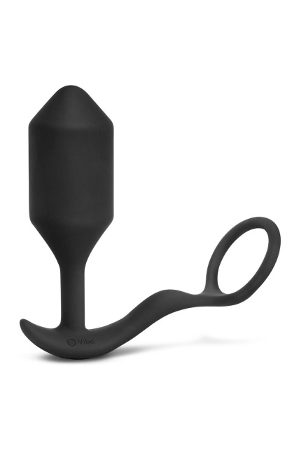 B-Vibe Snug Tug - Korek analny, Czarny, 12 cm, XL