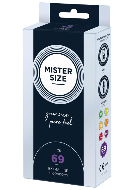 Презервативи Mister Size 69, 10 шт (прозорий)