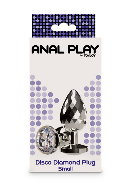 NS Novelties Disco Diamond Plug Small - Korek analny, Srebro, 7, 5 cm, S