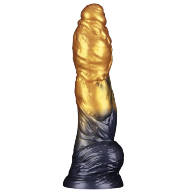 Фалоімітатор Lovetoy Dual Density 10'', 25.4 см (золотий)