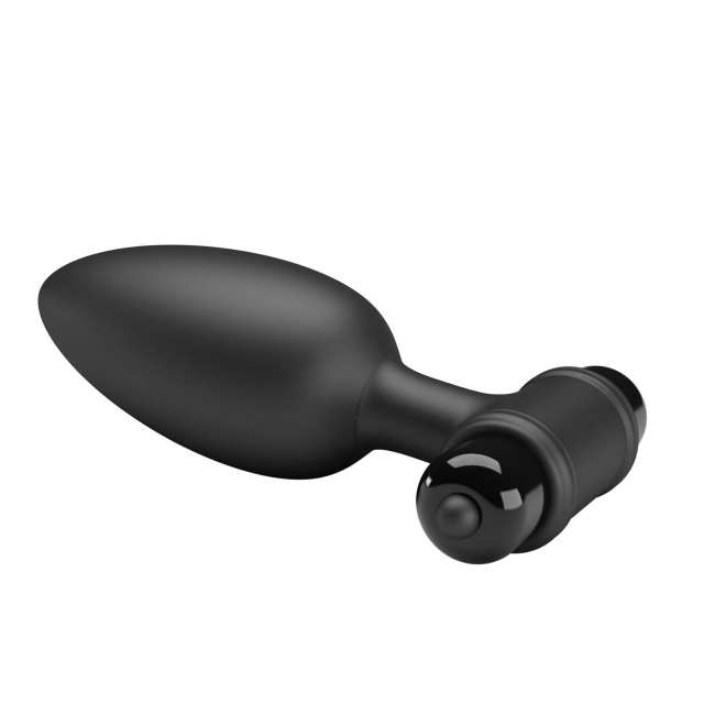 Korek analny Mr. Play Vibrating Plug, 11.8 cm (czarny)