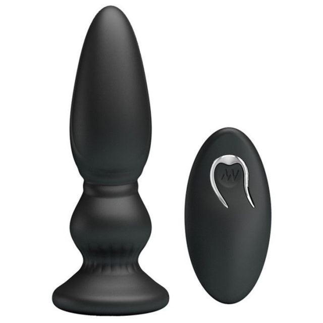 EROSPACE Deeplo - Korek analny, Czarny, 12, 5 cm