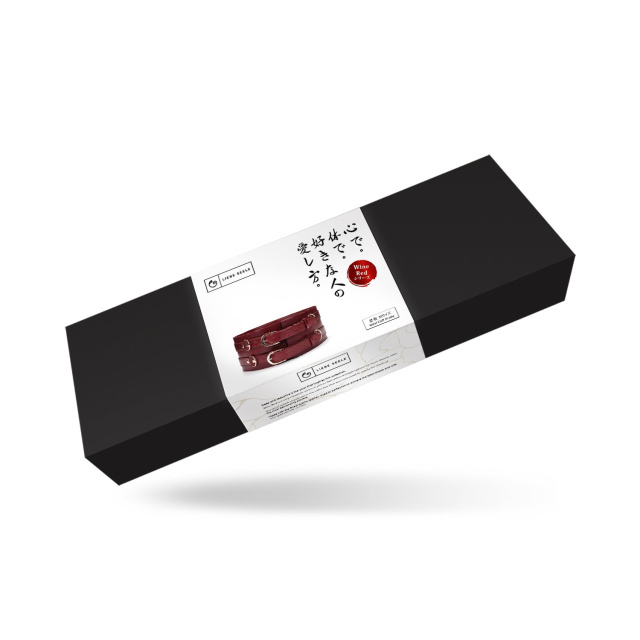Бондажний пояс Liebe Seele Wine Red Waist Belt, M (бордовий)