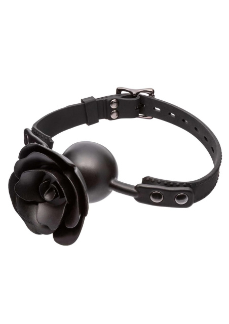 CalExotics Removable Rose - Knebel z kulką, Czarny