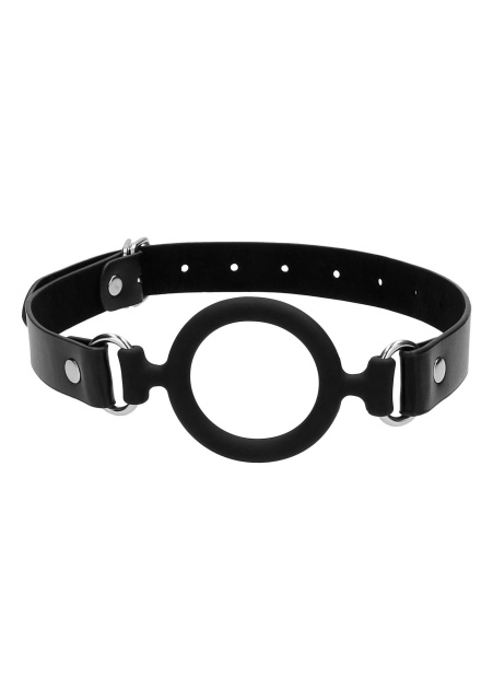 Кляп Ouch! Silicone Ring Gag, 4 см (черный)