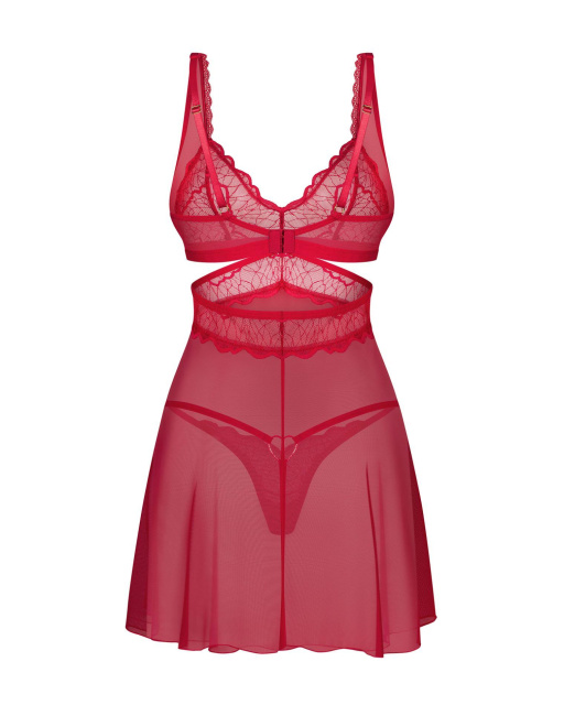 Комплект Obsessive Cupide Desir, 2XL/3XL (червоний)