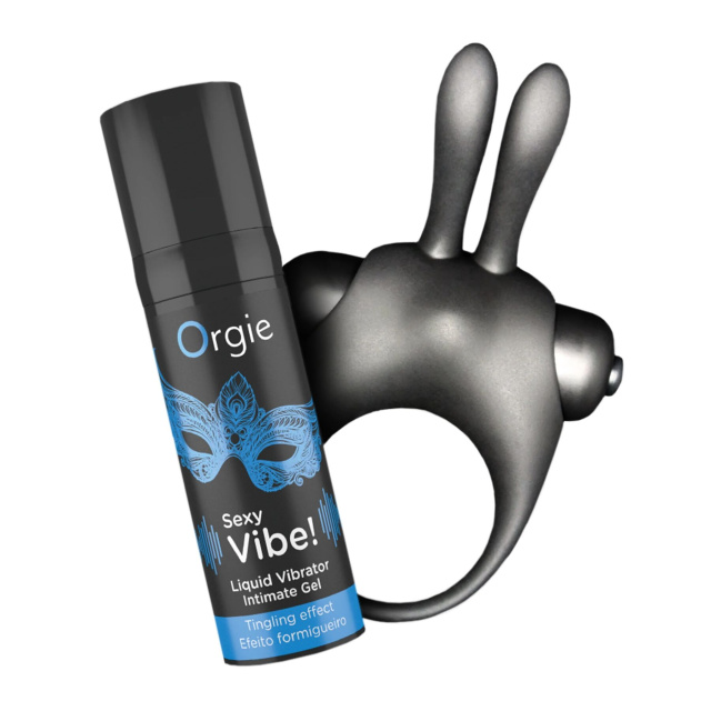 Orgie Vibe! Bunny Vibration Kit - Zestaw, 15 ml