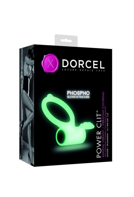 Неонове ерекційне віброкільце Dorcel Power, 7 см (зелений)