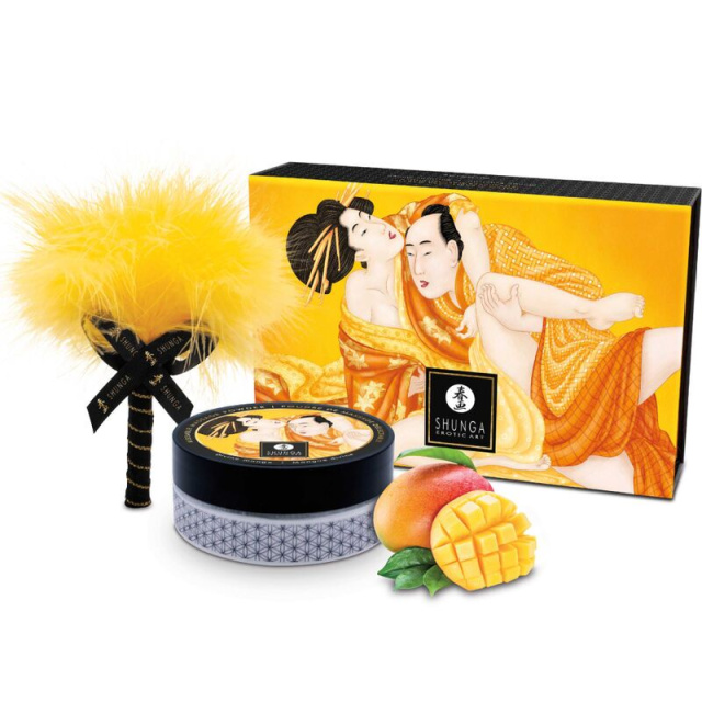 Массажный набор Shunga Kissable Massage Powder Luscious Mango, 2 шт