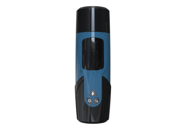 Lovesecret Premium Masturbator Pro - Automatyczny masturbator z wibracją, Niebieski, 27 cm